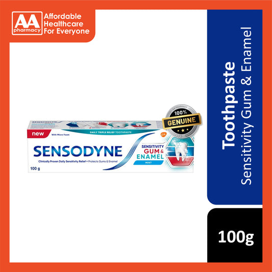 Sensodyne Toothpaste (Sensitivity Gum and Enamel, Mint Flavour) 100g
