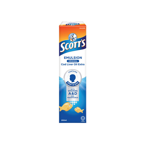 Scott's Cod Liver Oil Extra Emulsion (Original Flavour) 200mL