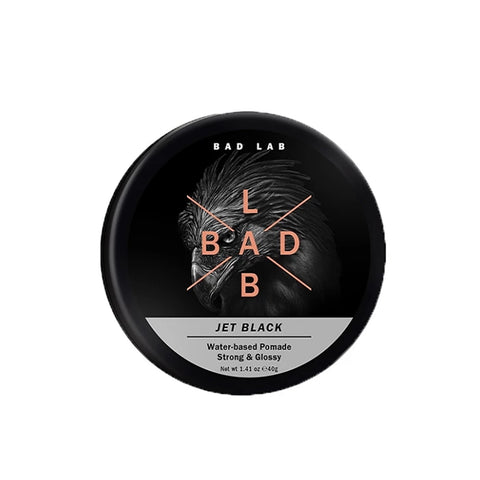 Bad Lab Water-Based Pomade (Jet Black, Strong and Glossy) 40g
