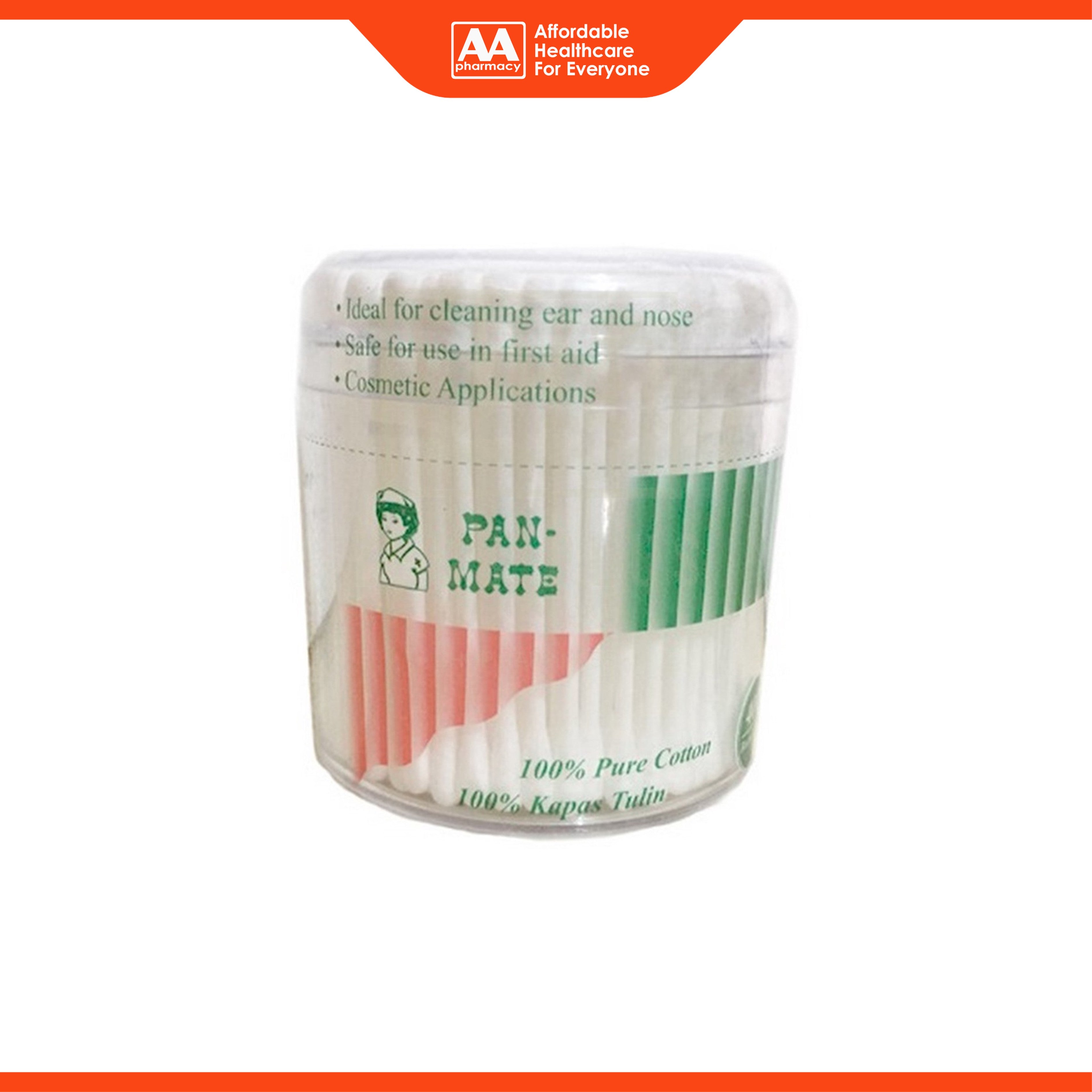 Pan-Mate 100% Pure Cotton Buds (400's)