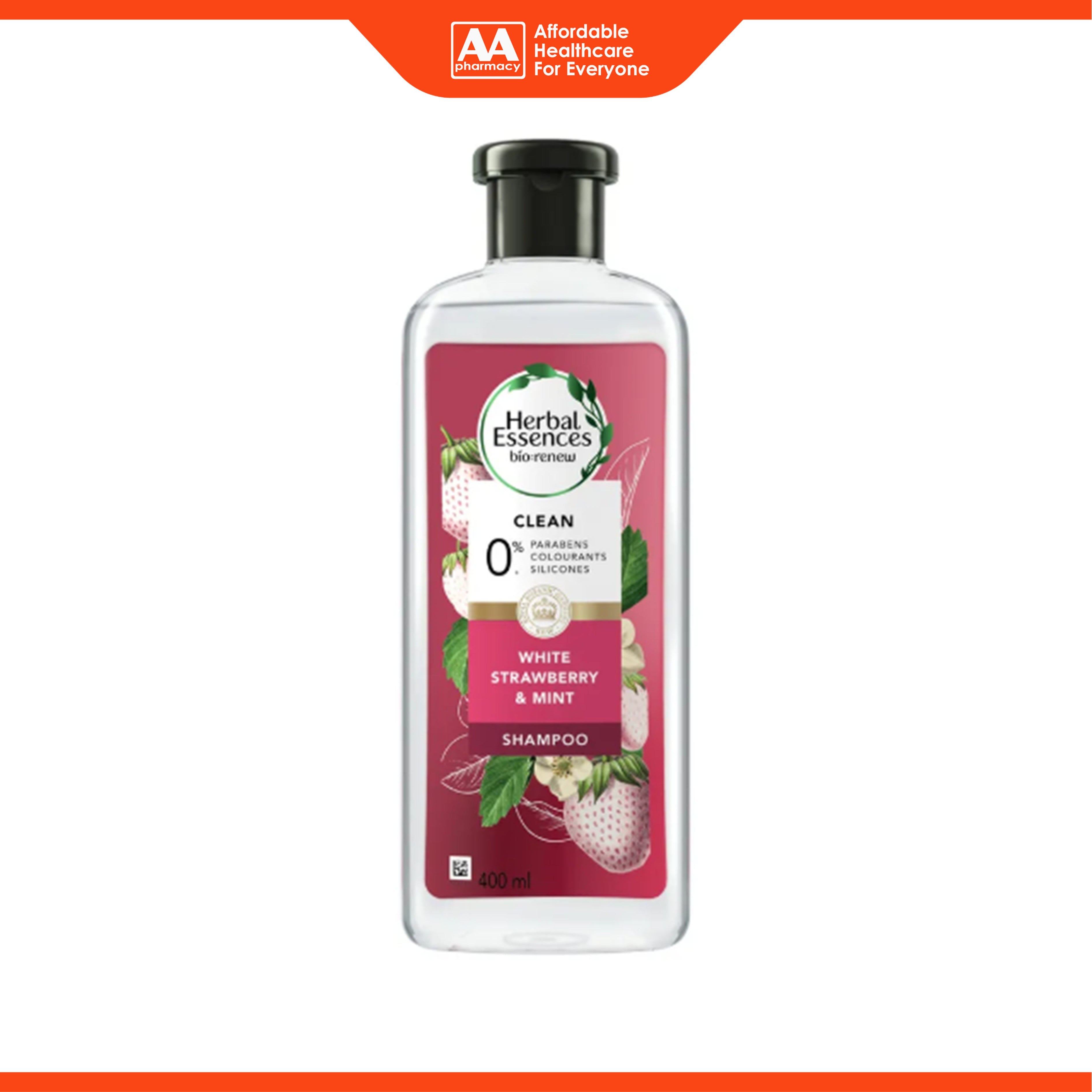Herbal Essences bio:renew Shampoo - White Strawberry and Mint, Clean (400ml)
