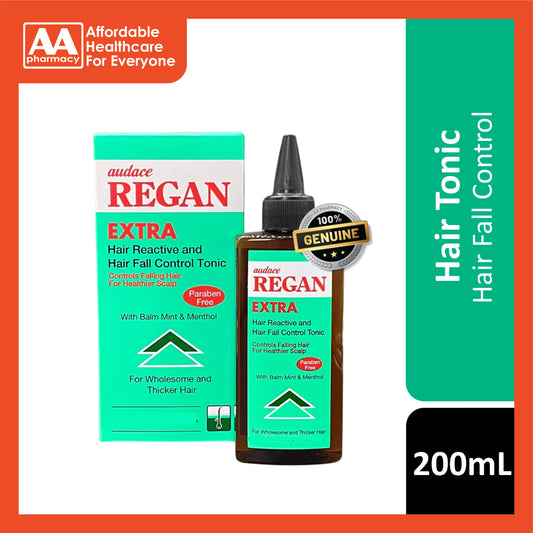 Audace Regan Extra Hair Reactive And Hair Fall Control Tonic 200mL (With Balm Mint and Menthol)