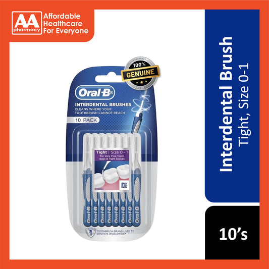 Oral-B Interdental Brush (Tight, Size 0-1) 10's