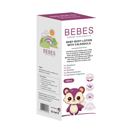 Bebes Baby Body Lotion with Calendula 400mL