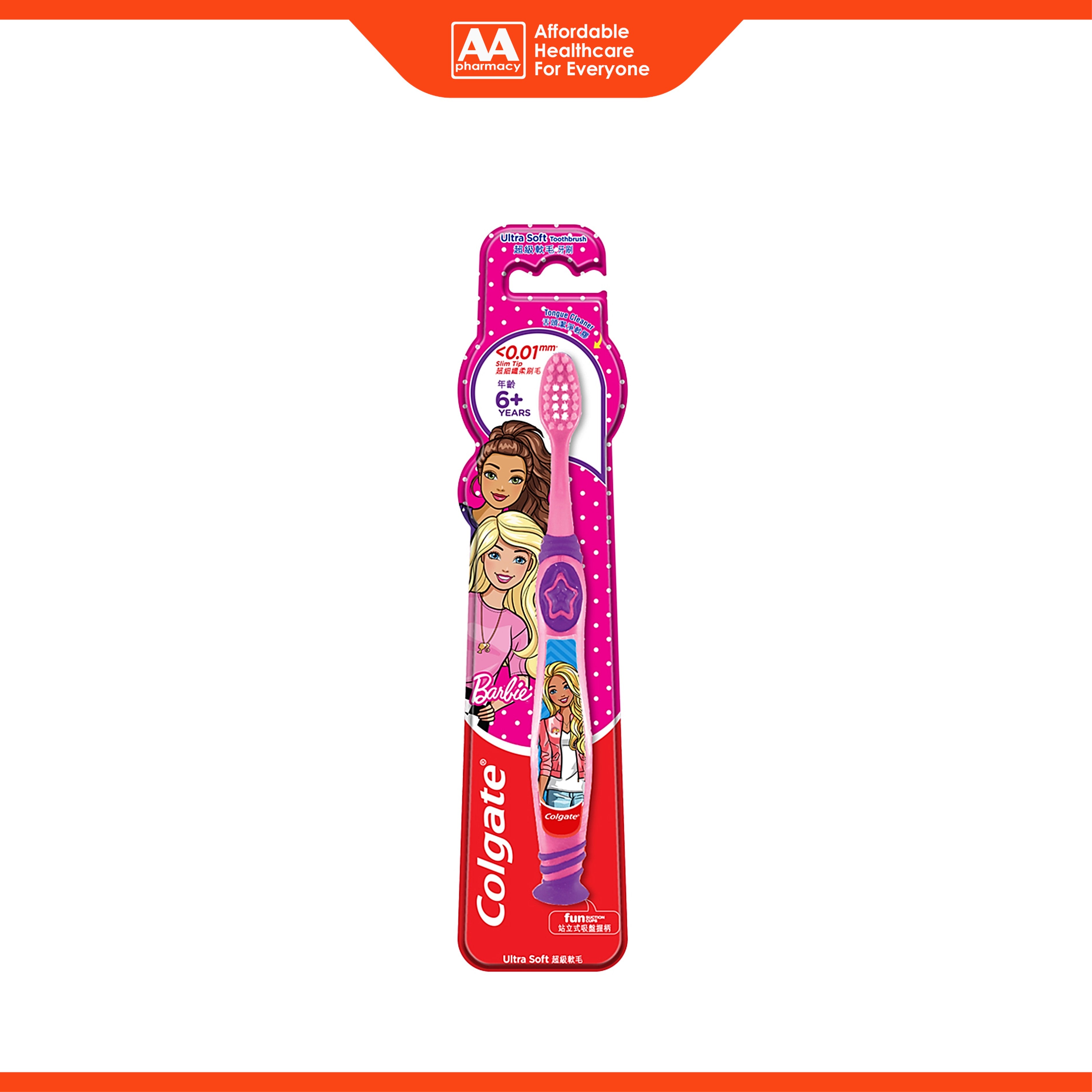 Colgate Barbie Toothbrush Ultra Soft For Children 6+ Years (1's)
