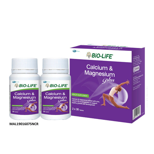 Bio-Life Calcium and Magnesium Plus Tablet 2x30's [Twinpack]