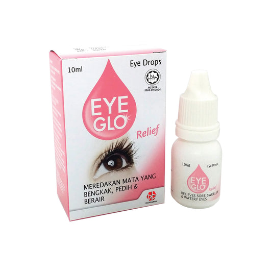Eye Glo Relief Eye Drops 10mL (Relieves Sore, Swollen and Watery Eyes)