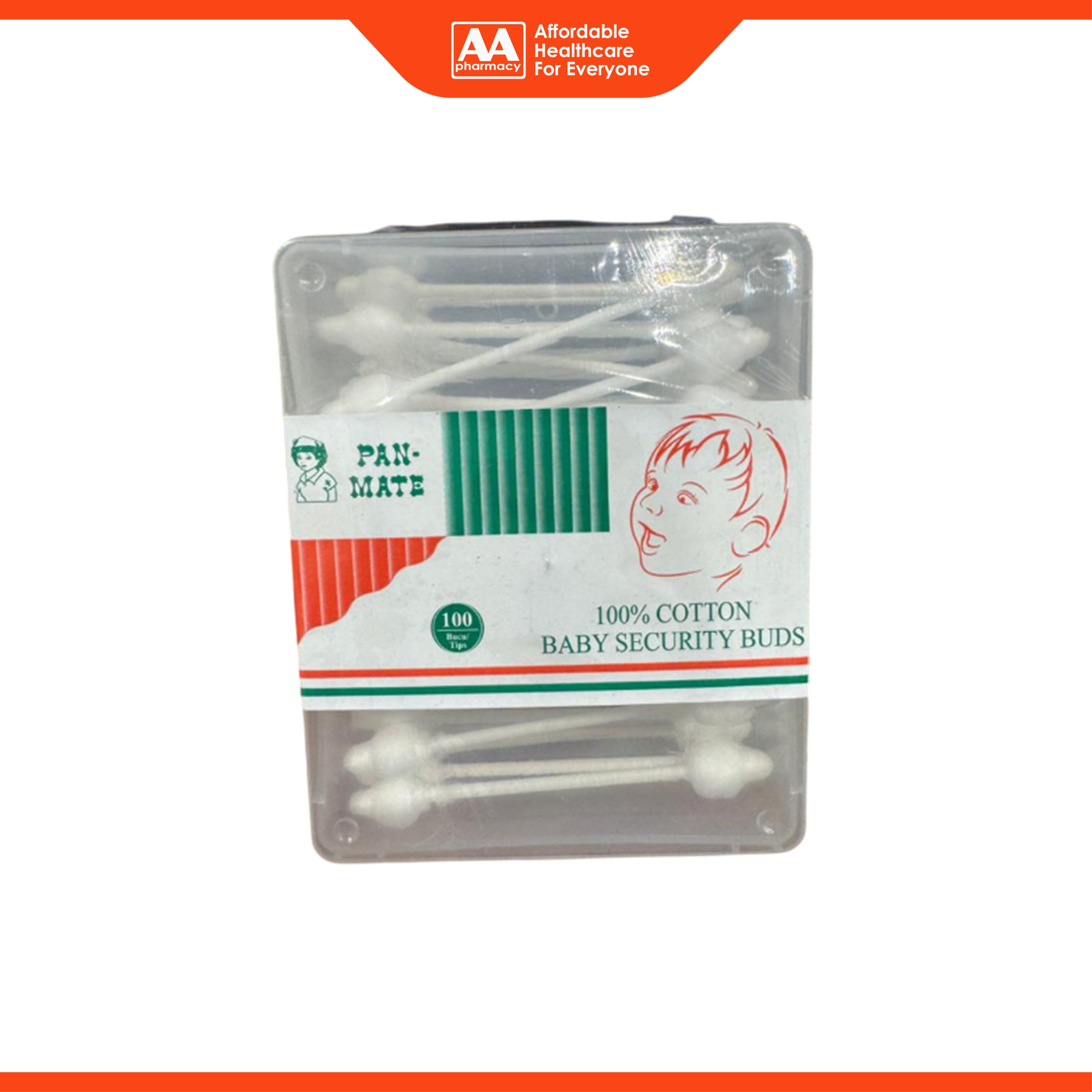 Pan-Mate 100% Cotton Baby Security Buds (100's)