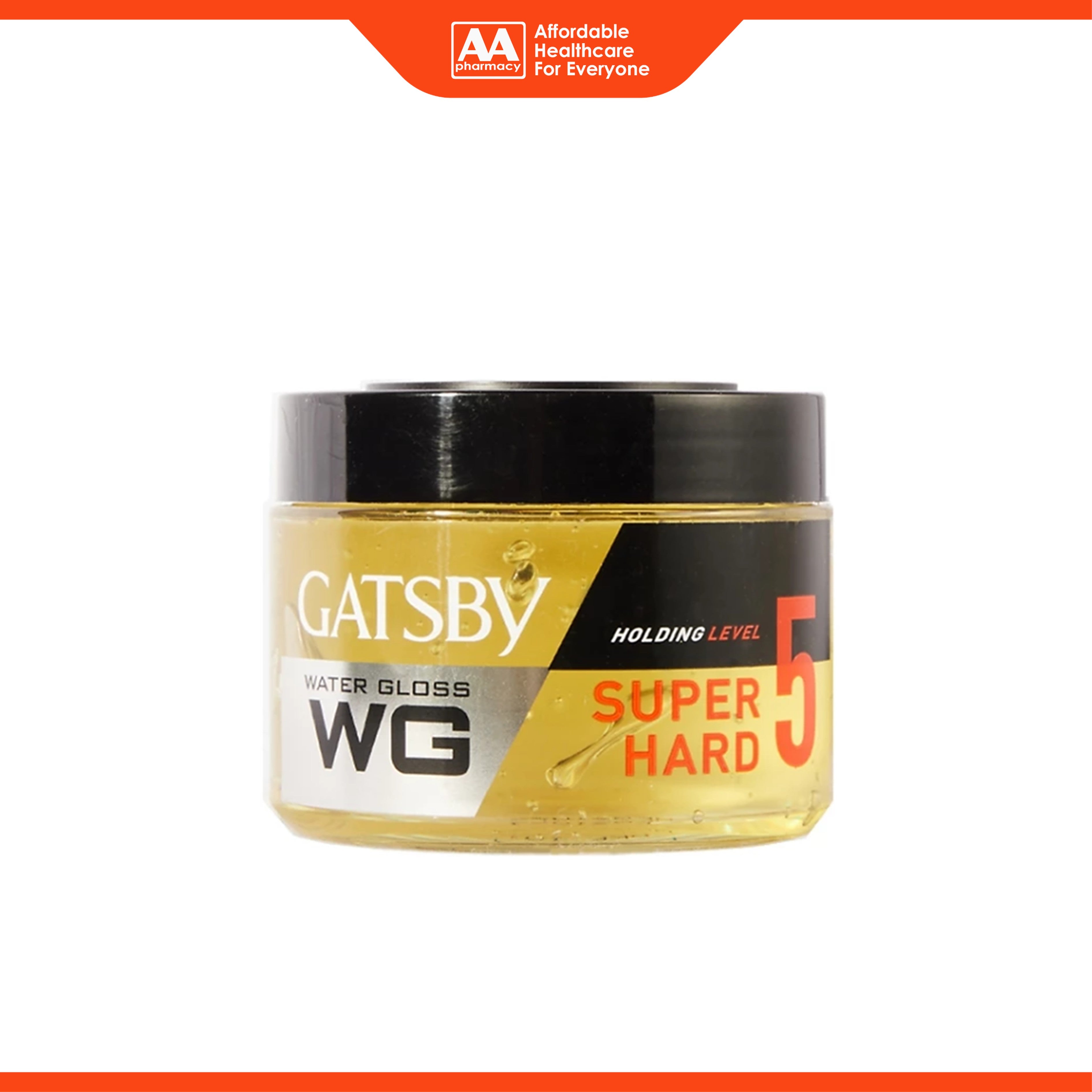 Gatsby Water Gloss Hair Gel (Super Hard, Holding Level 5) 300g