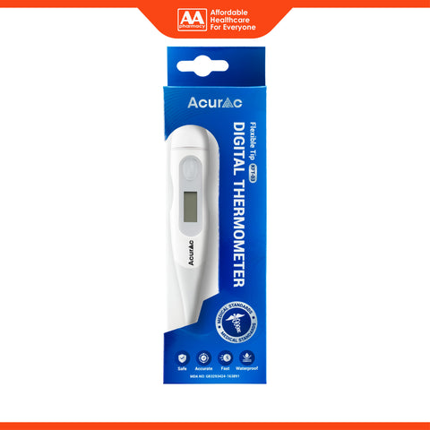Acurac Flexible Tip Digital Thermometer (Model: KFT-03) [1 Year Warranty]