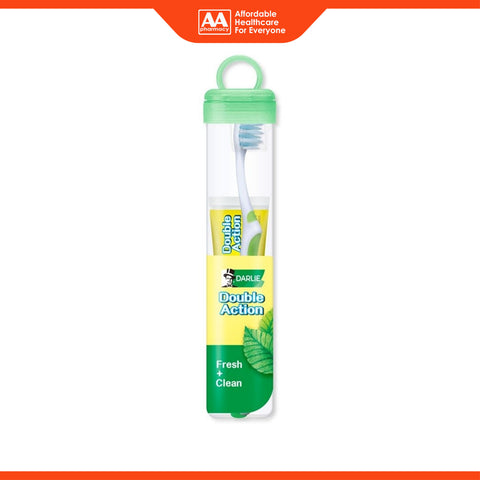 Darlie Oral Care Travel Kit for Adult (Double Action Toothpaste 50g + Wavy Fresh Toothbrush T23R)