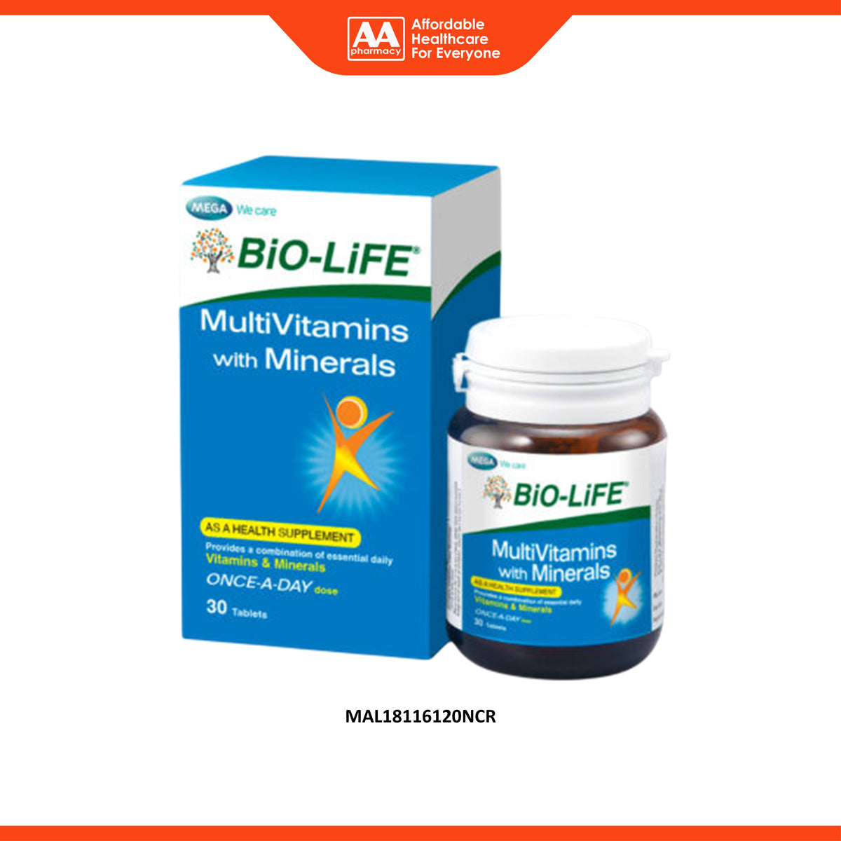 Bio-Life Multivitamins with Minerals Tablet (30's)