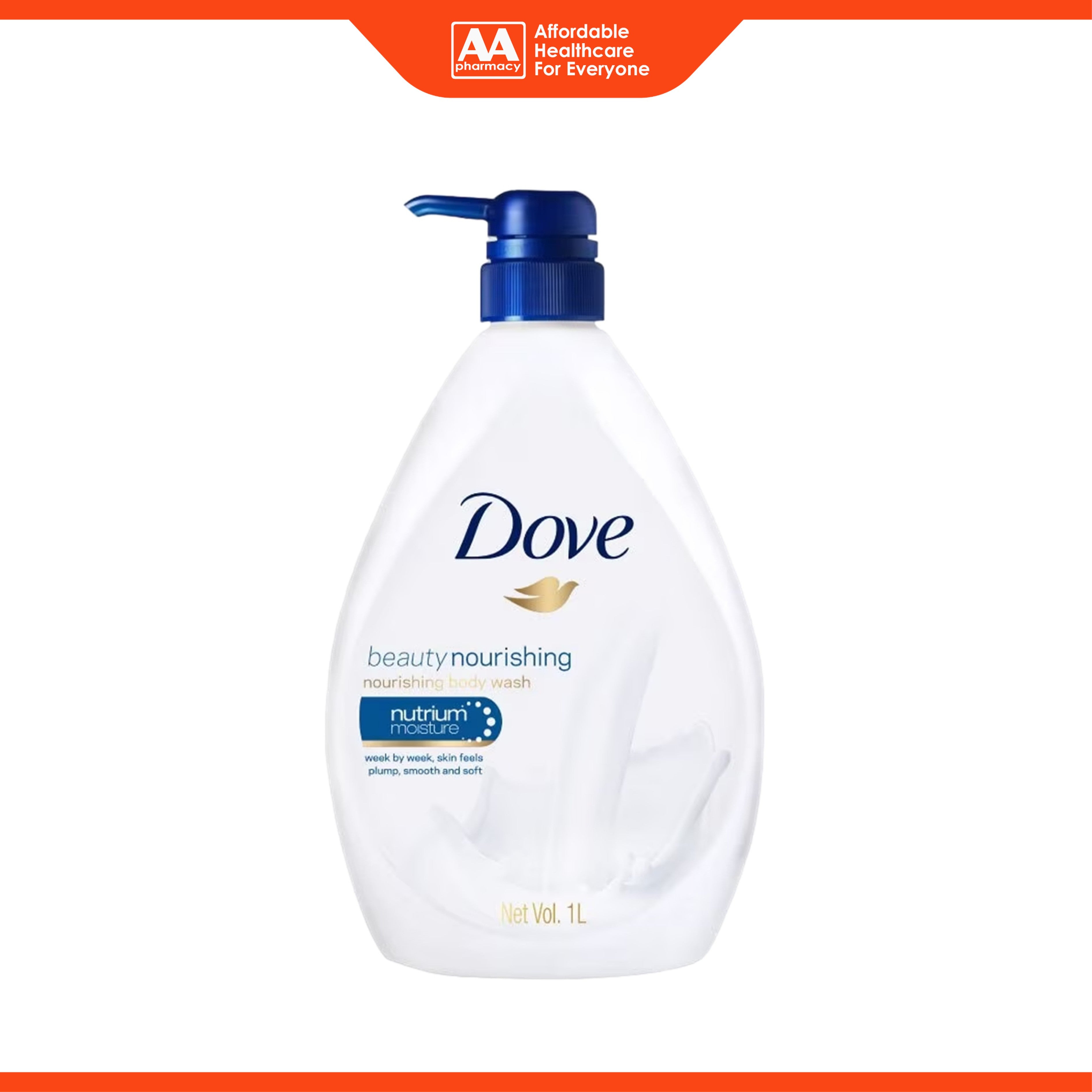 Dove Beauty Nourishing Nutrium Moisture Body Wash 1L