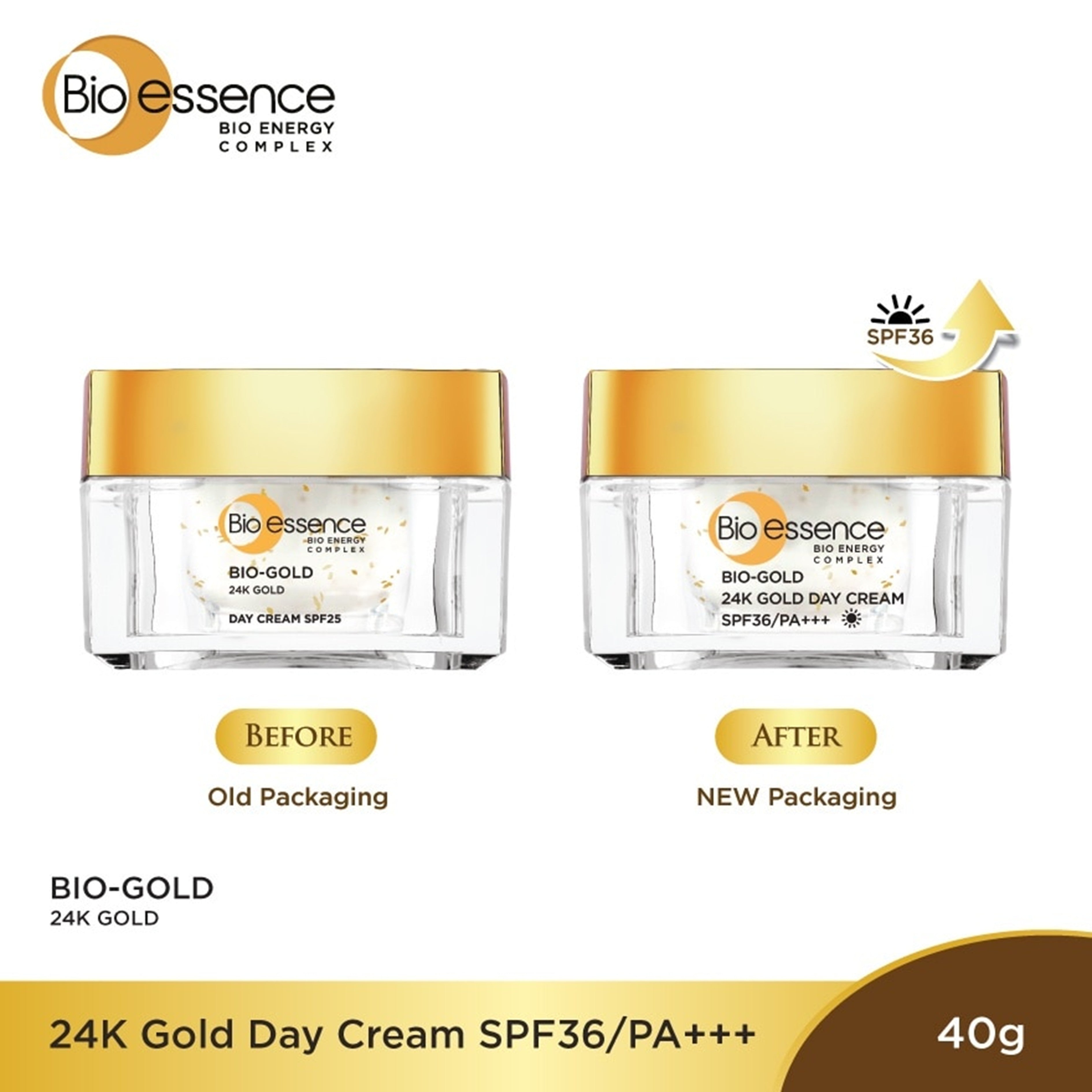 Bio essence Bio-Gold 24K Gold Day Cream SPF36/PA+++ 40g