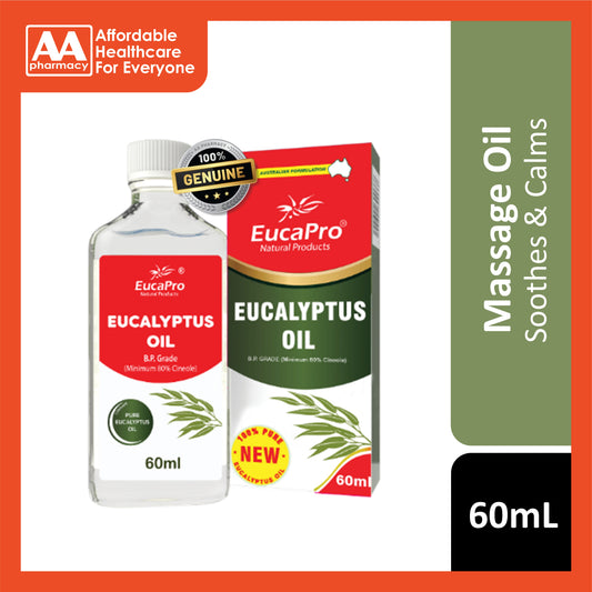 EucaPro Eucalyptus Oil B.P. Grade 60mL