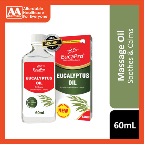 EucaPro Eucalyptus Oil B.P. Grade 60mL