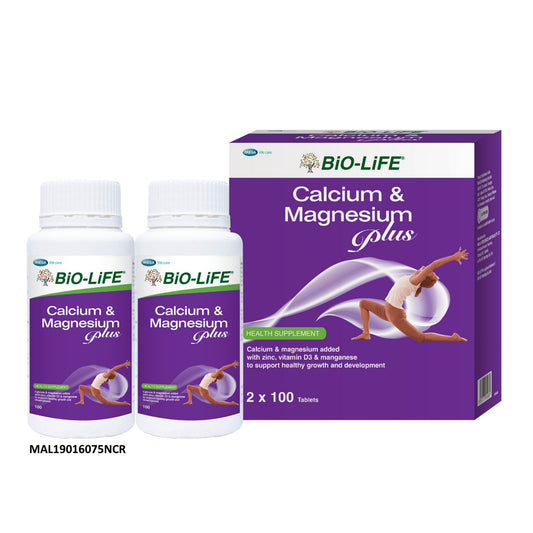 Bio-Life Calcium and Magnesium Plus Tablet 2x100's [Twinpack]