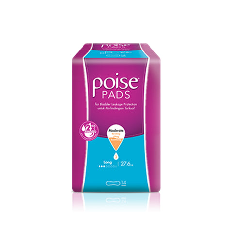 Poise Pads Long 27.6cm 14's