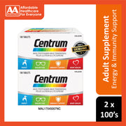 Centrum Multivitamin-Multimineral Plus Lutein and Lycopene Tablet 2x100's [Twinpack]
