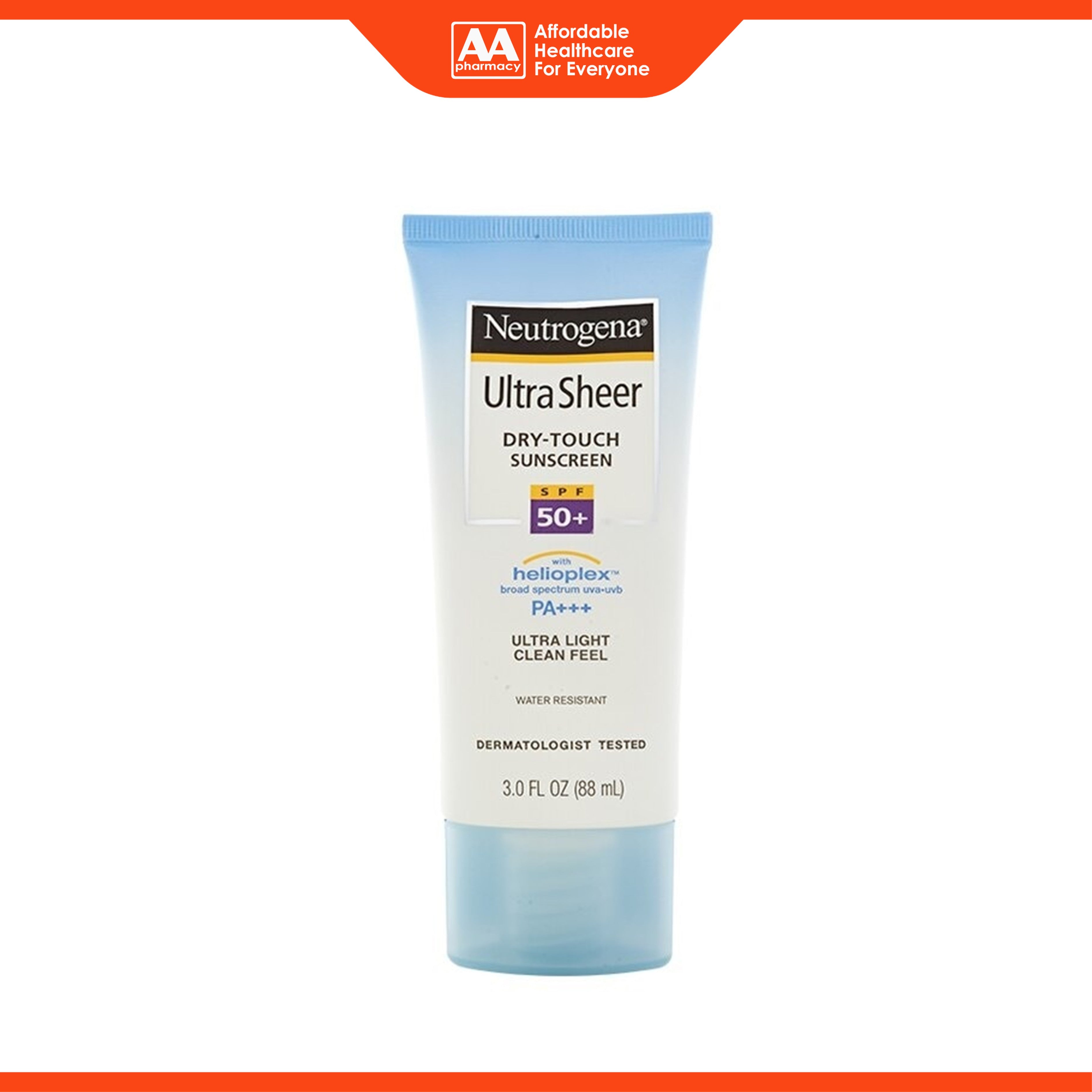 Neutrogena Ultra Sheer Dry-Touch Sunscreen for Face and Body SPF50+ PA++++ 88mL