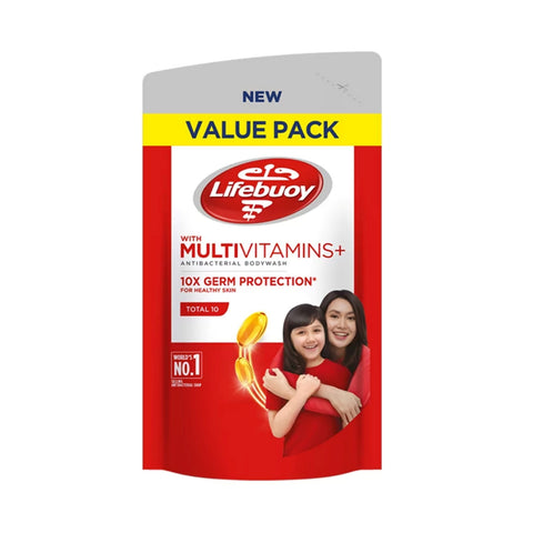 Lifebuoy Antibacterial Body Wash with Multivitamins (Total 10) 800mL (Refill Pack)