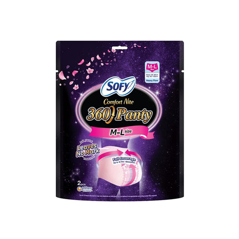 Sofy Comfort Nite 360 Panty Size M-L (Hip 85-105cm) 2's