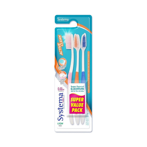 Systema Toothbrush (Active Clean, Soft) 3's