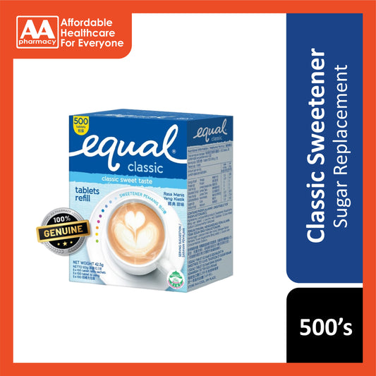 Equal Classic Sweetener Tablet 500's (Refill)