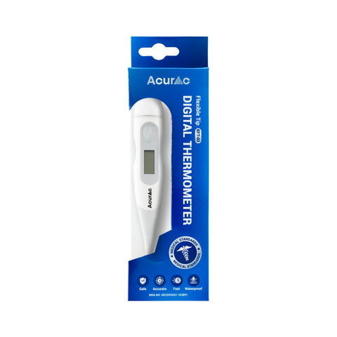Acurac Flexible Tip Digital Thermometer (Model: KFT-03) [1 Year Warranty]