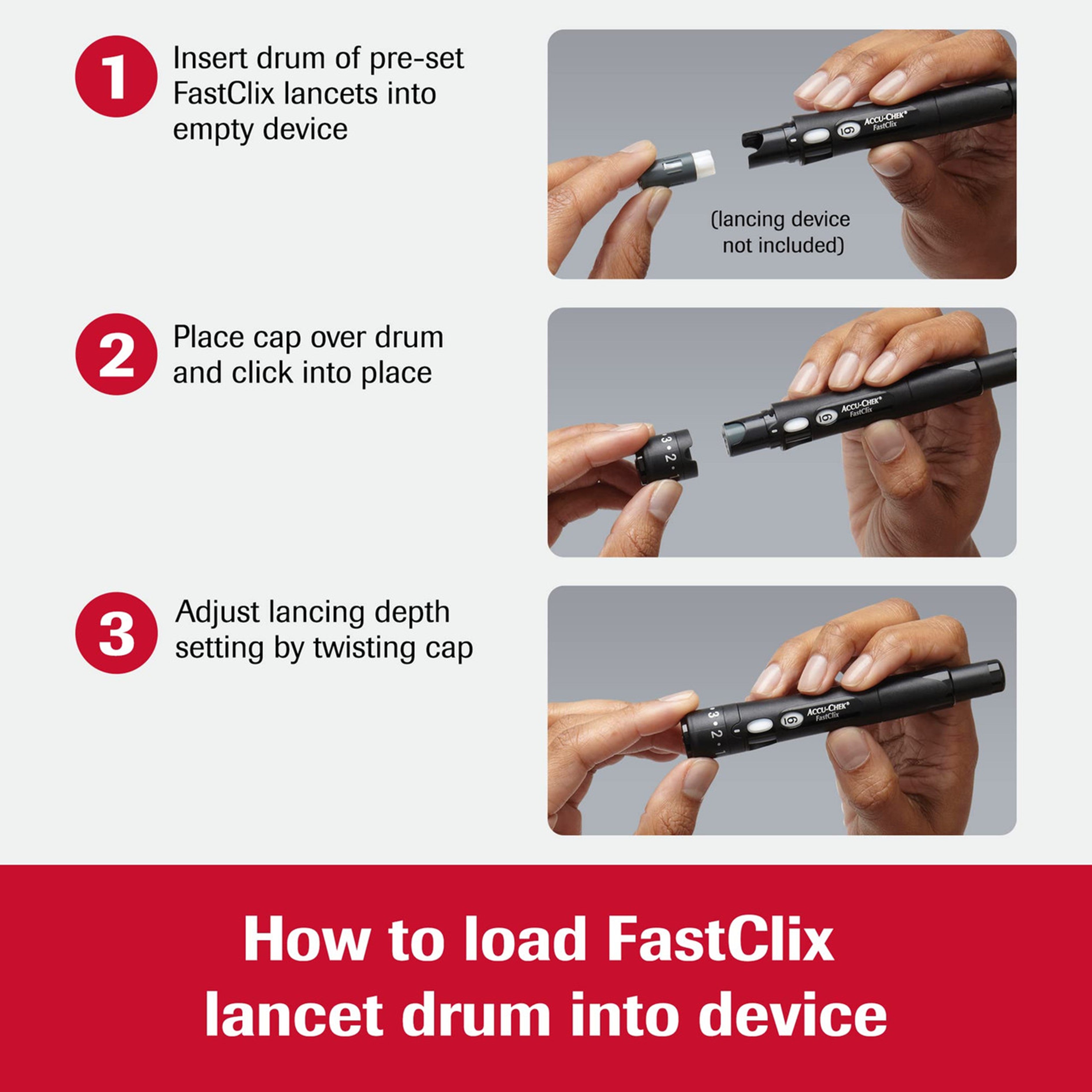 Accu-Chek FastClix Lancet 100+2's (17 lancet drums)
