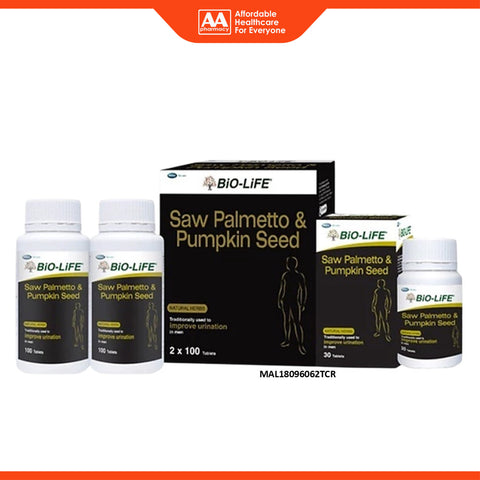 Bio-Life Saw Palmetto & Pumpkin Seed Tablet (2X100's+30's)