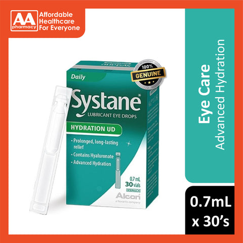 Systane Hydration Unit Dose Preservative-Free Lubricant Eye Drops 0.7mLx30's