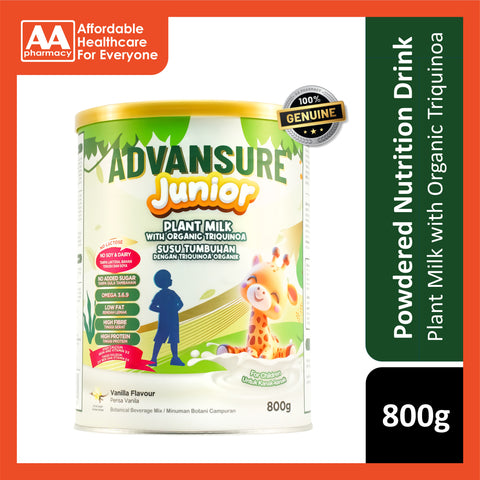 Advansure Junior Plant Milk with Organic Triquinoa 800g (Vanilla Flavour)
