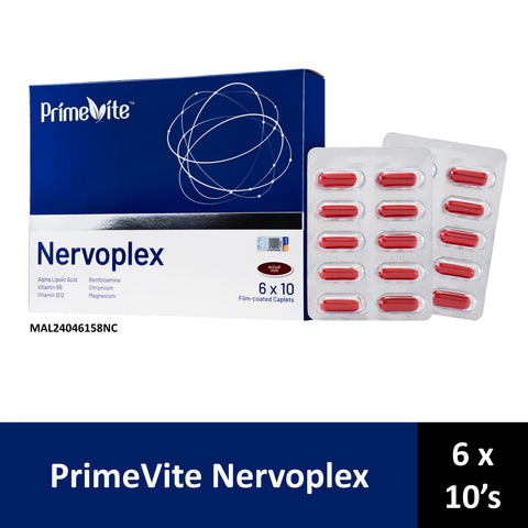 PrimeVite Nervoplex Film-Coated Caplet 6x10's