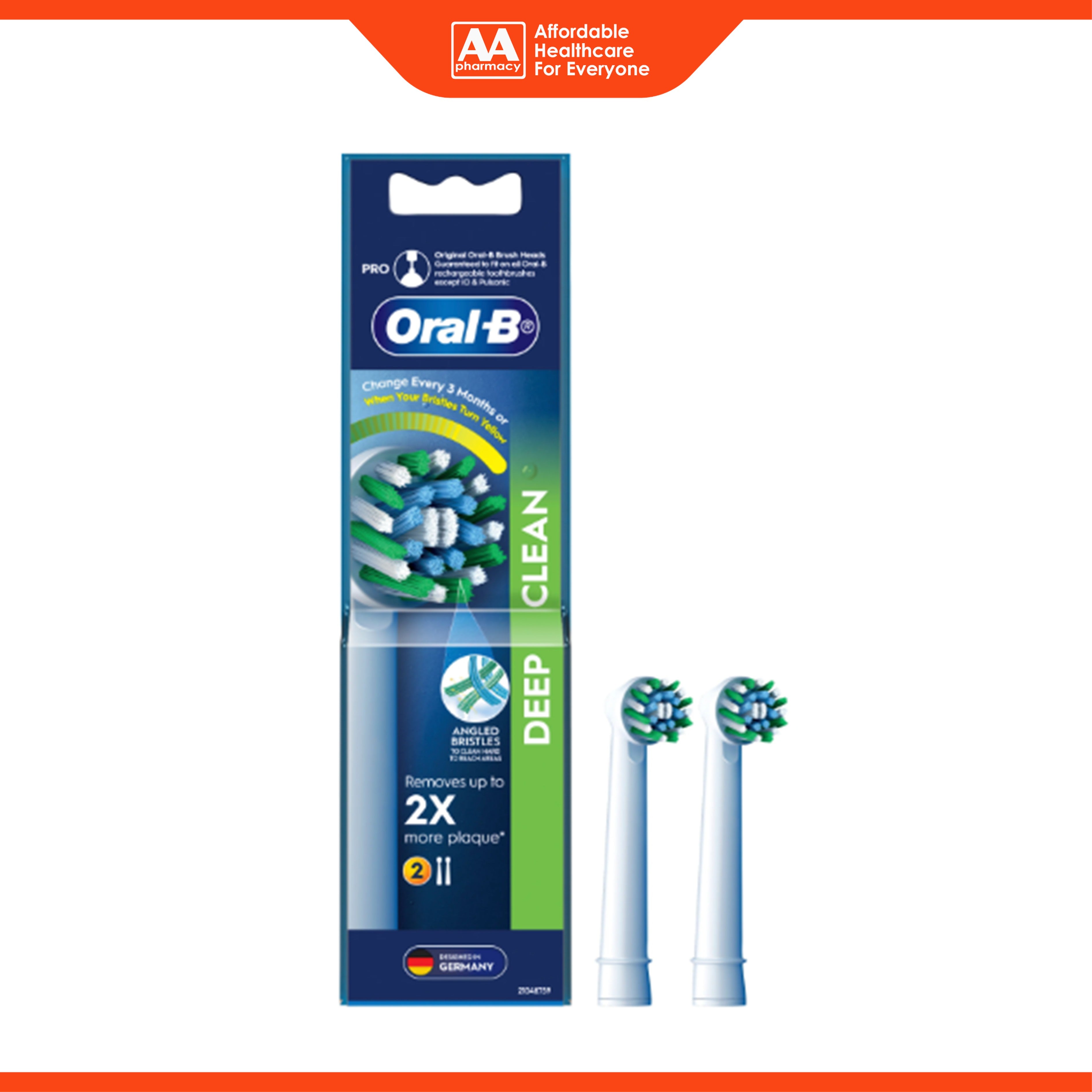 Oral-B (Deep Clean) Replacement Brush Head 2's