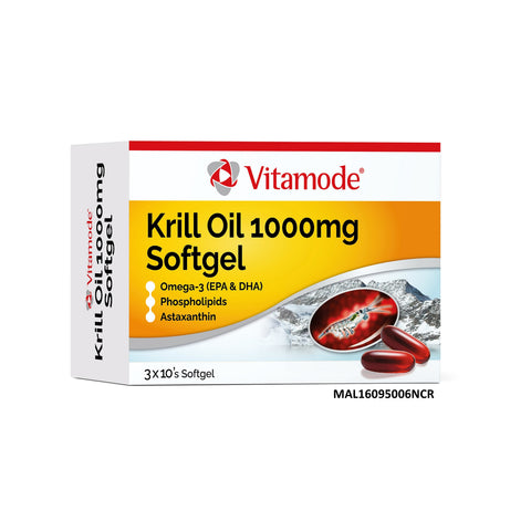 Vitamode Krill Oil 1000mg Softgel 3x10's