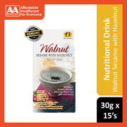Hei Hwang Walnut Sesame with Hazelnut Instant Drink Sachet 30gx15's