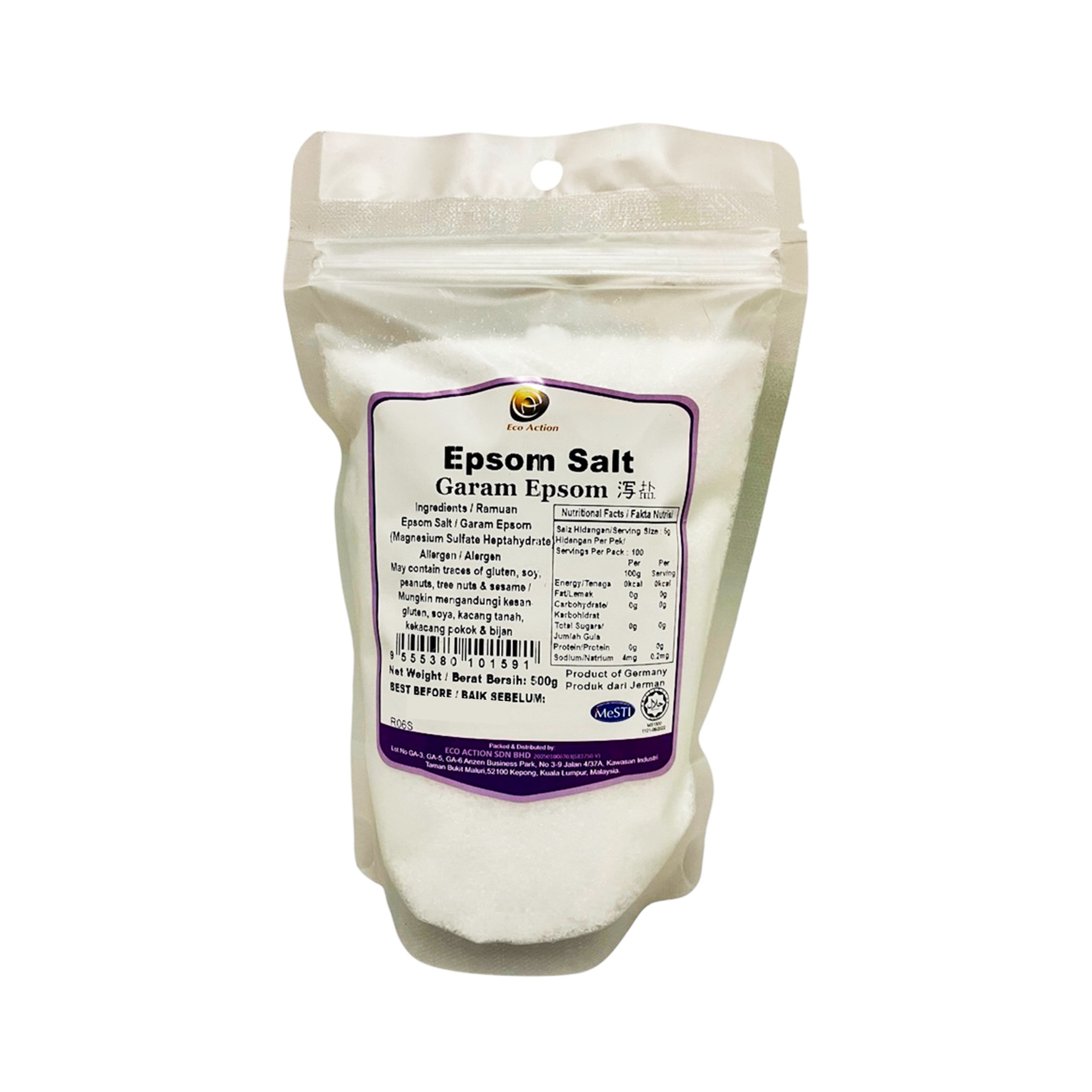 Eco Action Epsom Salt 500g – AA Pharmacy