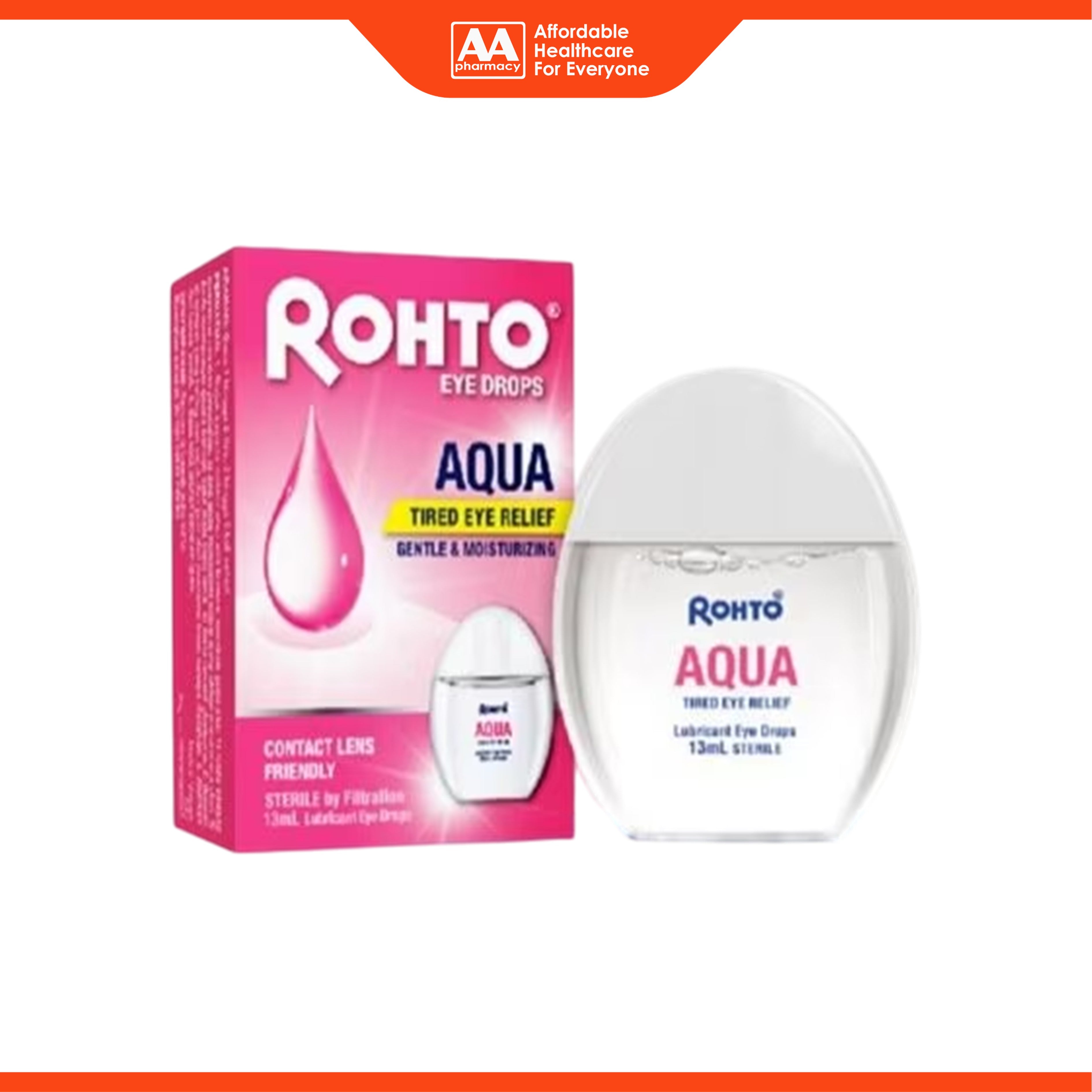 Rohto Eye Drops 13mL (Aqua, Tired Eye Relief)