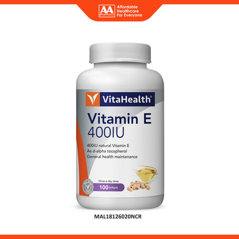 VitaHealth Vitamin E 400IU Softgel 100's