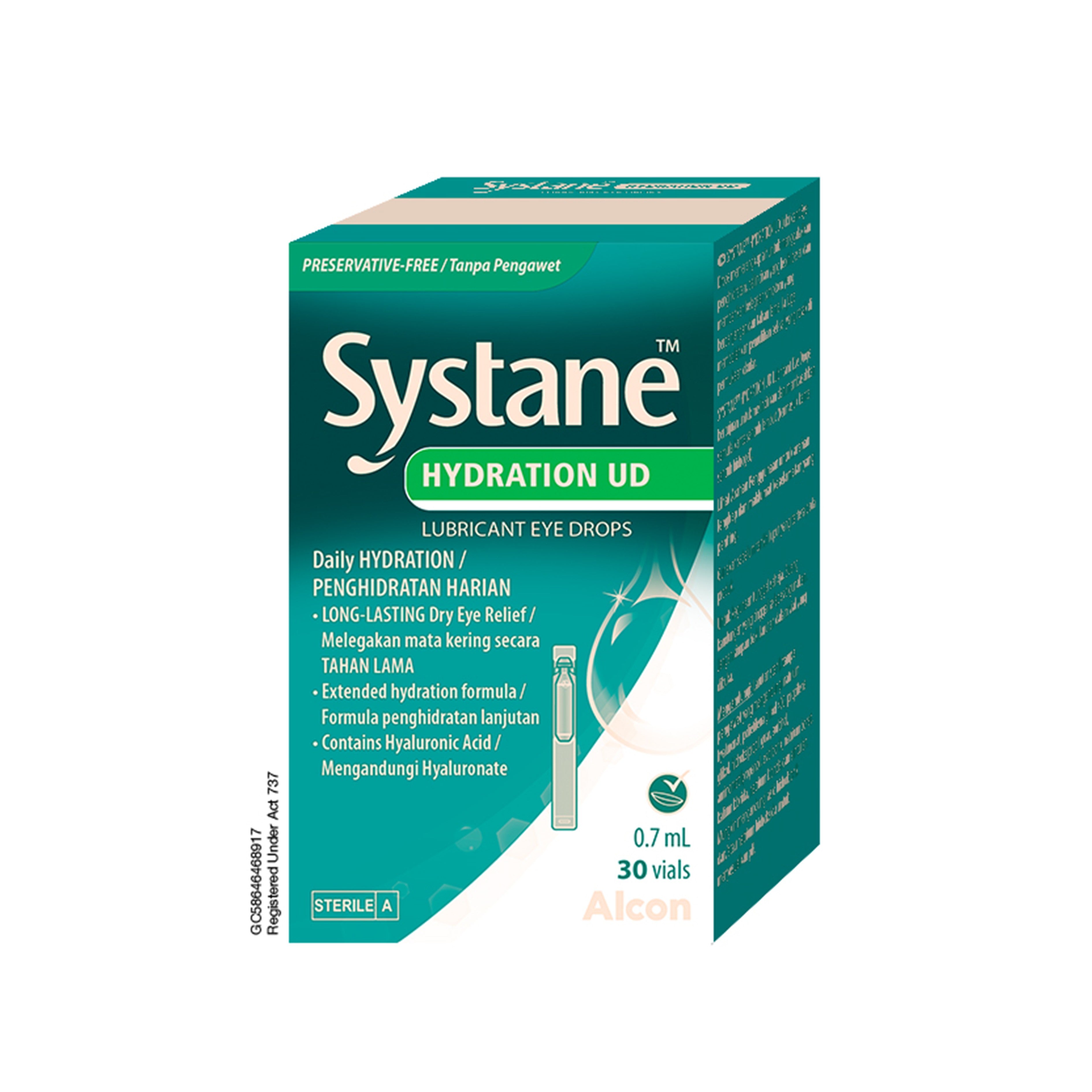Systane Hydration Unit Dose (Preservative-Free) Lubricant Eye Drops 0.7mLx30's