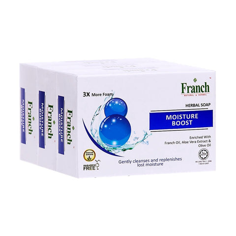 Franch Herbal Soap (Moisture Boost) 100gx3's