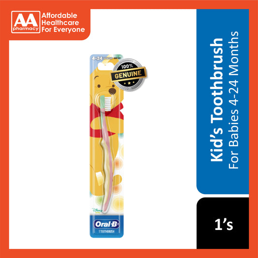 Oral-B Kids Toothbrush (Stage 1, Baby Soft) 1's (For Babies 4-24 Months)