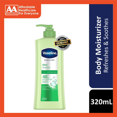 Vaseline Intensive Care Aloe Soothe Pro-Ceramide Body Moisturizer 320mL