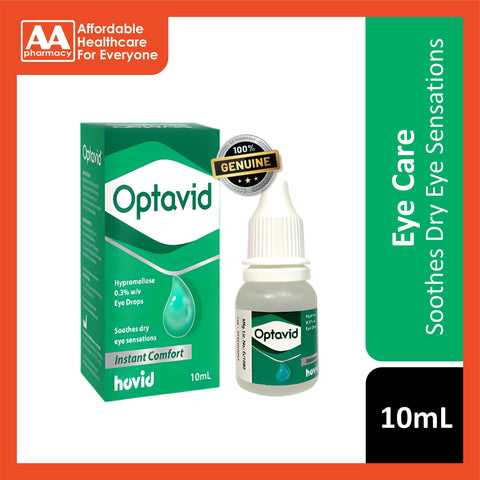 Optavid Hypromellose 0.3% w/v Eye Drops 10mL (Soothes Dry Eye Sensations)