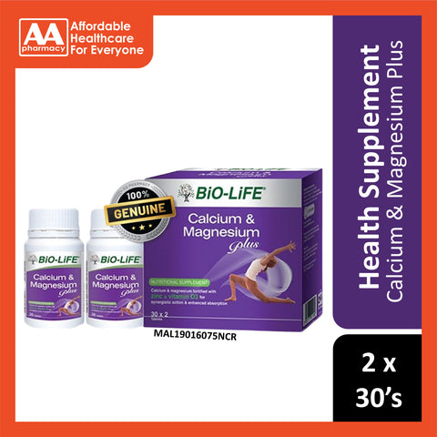 Bio-Life Calcium & Magnesium Plus Tablet 2x30's