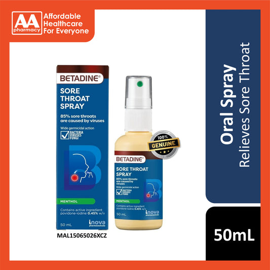 Betadine Sore Throat Spray 50mL