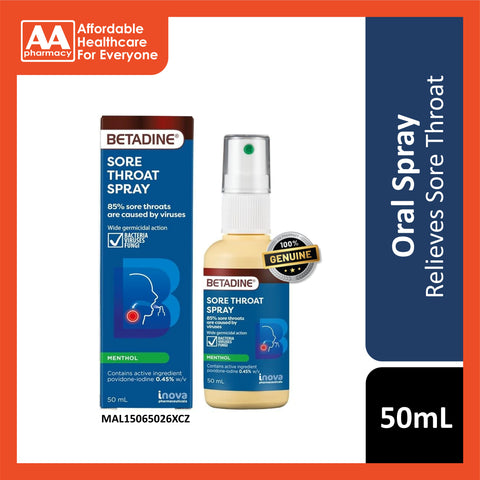 Betadine Sore Throat Spray 50mL