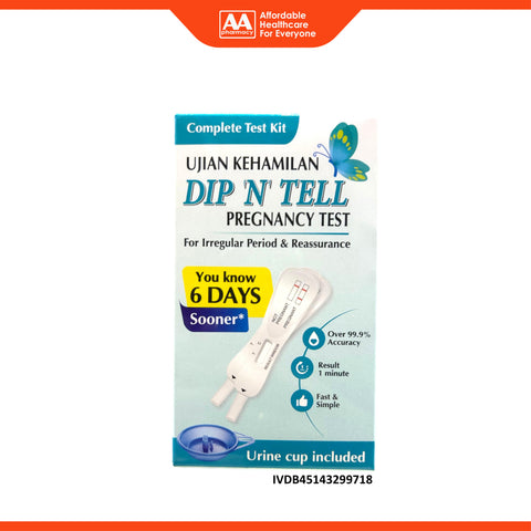 Dip 'N' Tell Pregnancy Test 2 Tests