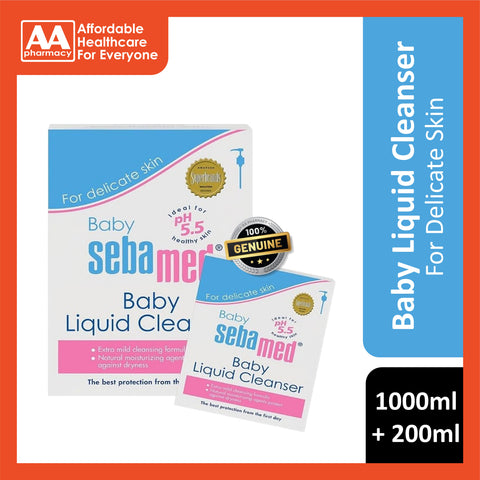 Sebamed Baby Liquid Cleanser 1000mL+200mL